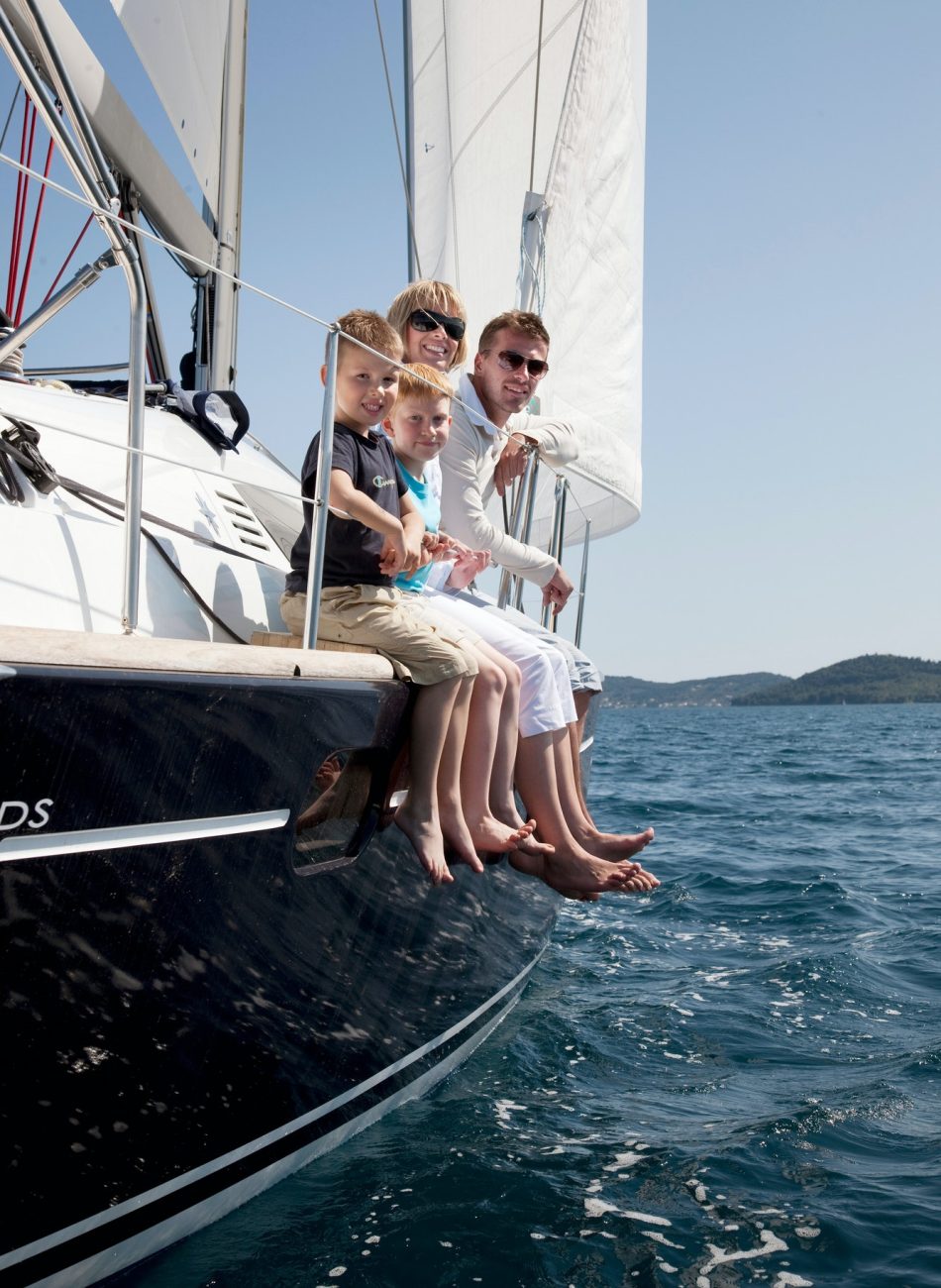 family-on-yacht